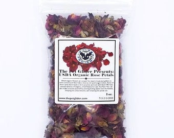 Sugar Glider Enrichment Treat- Organic Dried Rose Petals Flowers