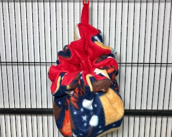 Colony size Sugar Glider Poof Fleece Sleeping Pouch