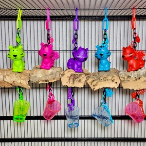 Tiger Cork Critters - Sugar Glider Toy Sugar Bear toy, Pocket Pet toy, Bird toy, small animal toy, exotic animal toy