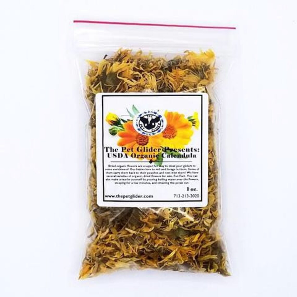 Sugar Glider Enrichment Treat Organic Dried Marigold image 1