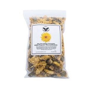 Sugar Glider Enrichment Treat-Organic Dried Chrysanthemum Flowers