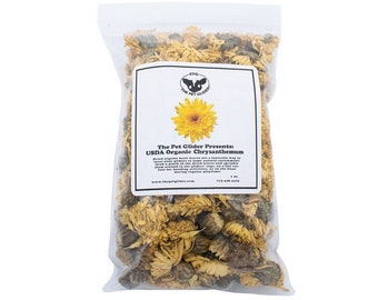 Sugar Glider Enrichment Treat-Organic Dried Chrysanthemum Flowers