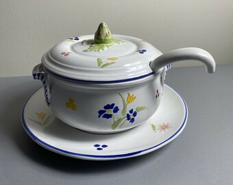 Lavender Spoon Rest ladle plate speckled lilac starfish stamp
