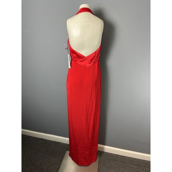 Vintage 90s Y2K Niteline Womens Size 6 Red Halter… - image 7