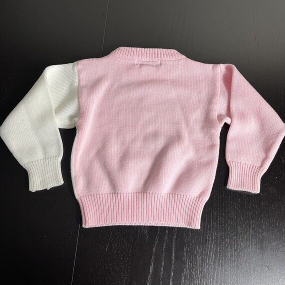 Vintage 80s Oshkosh Toddler Girl Size 3T Pink Whi… - image 3