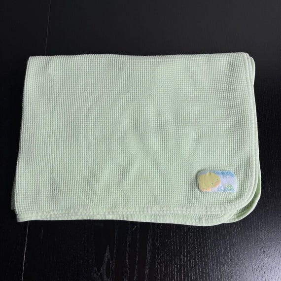 TYKES by Carters Light Green Baby Receiving Blanket Waffle Knit Cuddly Duck Vintage Y2K Etsy Canada