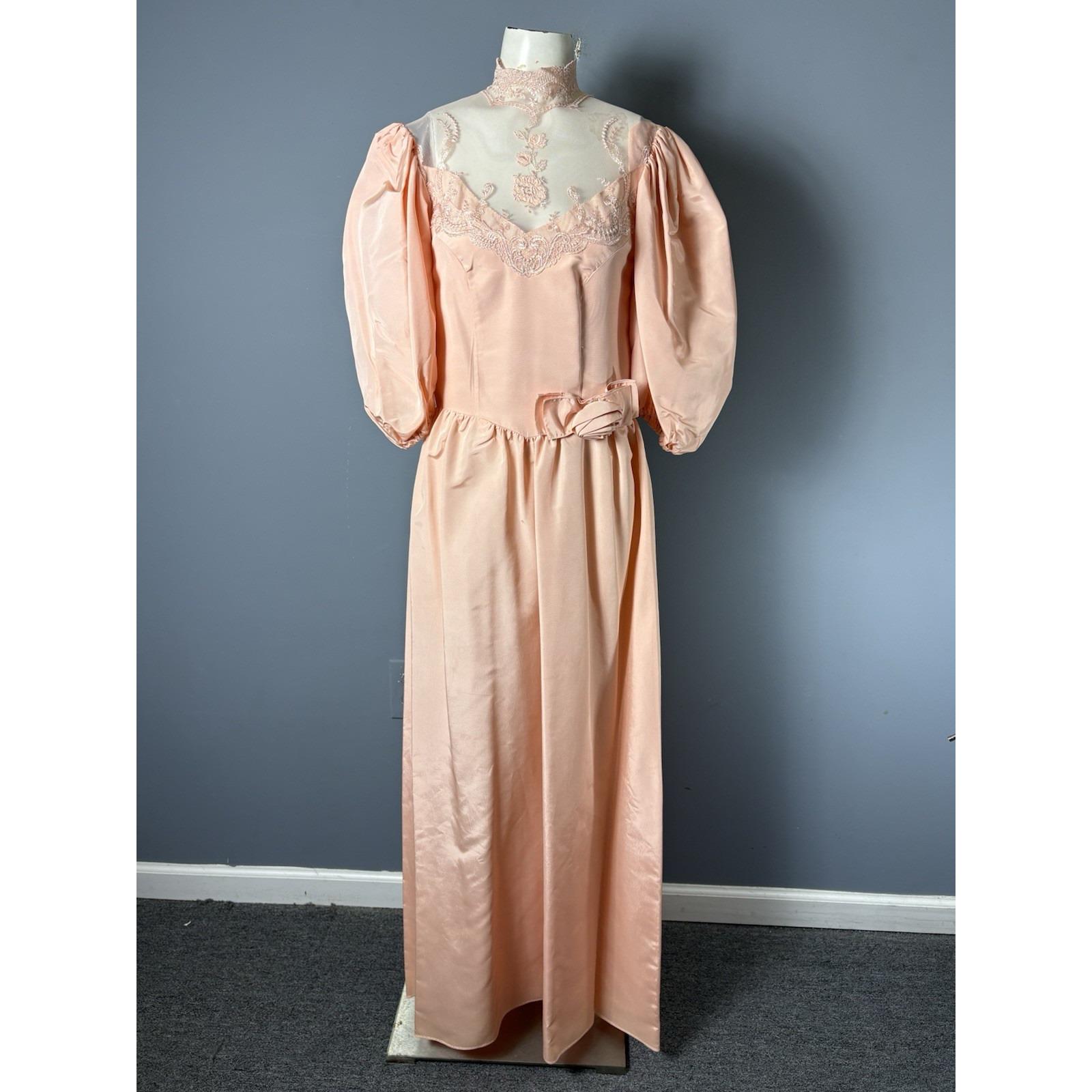 80's taffeta bridesmaid dresses Vintage 80s Green Taffeta High Low Prom Bridesmaid Dress By Dance Allure