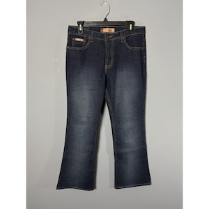 Vintage Y2K LEI Womens/Juniors Size 11 Blue Bootcut Flare Denim Jeans Low Rise