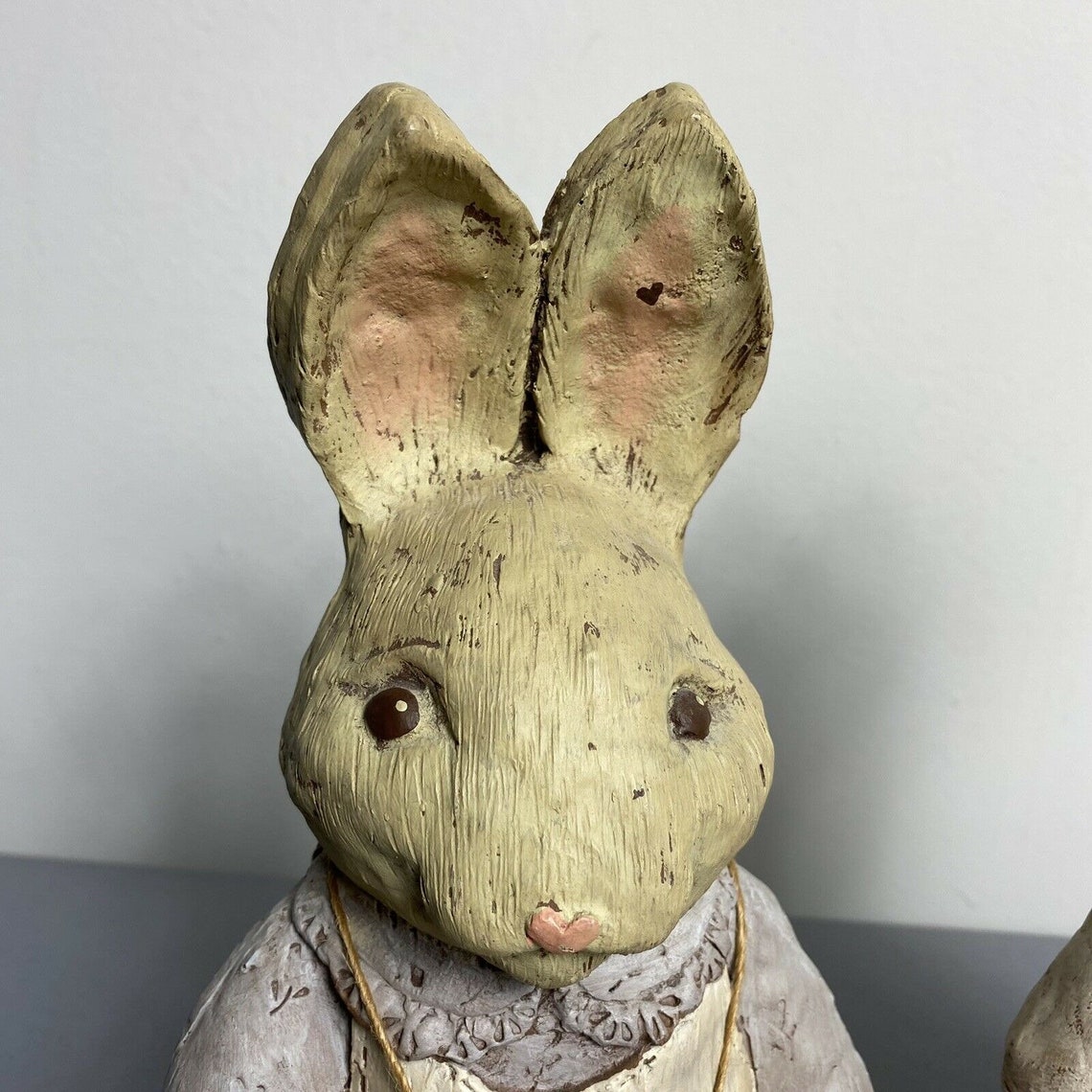 Vintage 80s/1980s Sarahs Attic Resin Bunny Rabbits Pair Mr. & | Etsy