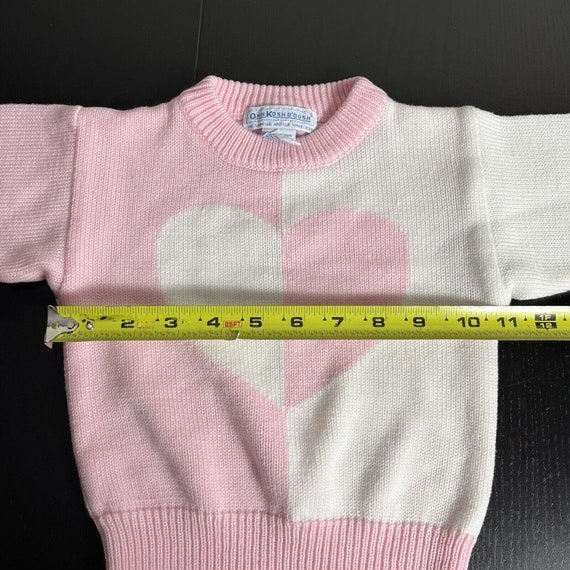 Vintage 80s Oshkosh Toddler Girl Size 3T Pink Whi… - image 5