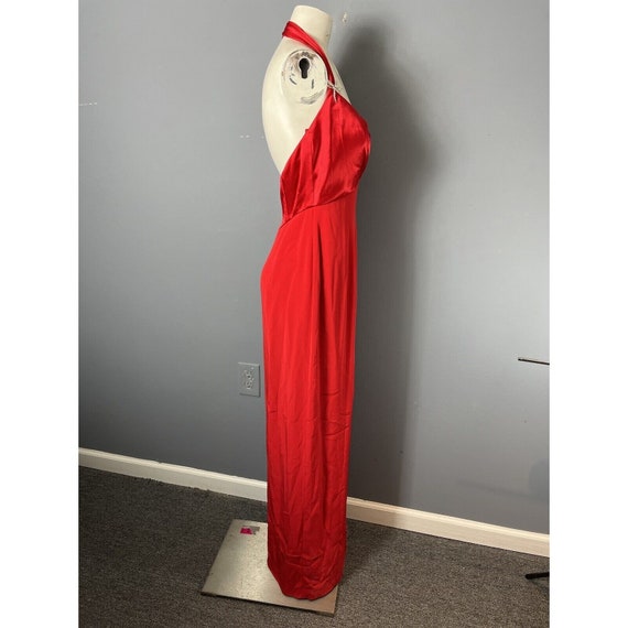 Vintage 90s Y2K Niteline Womens Size 6 Red Halter… - image 9