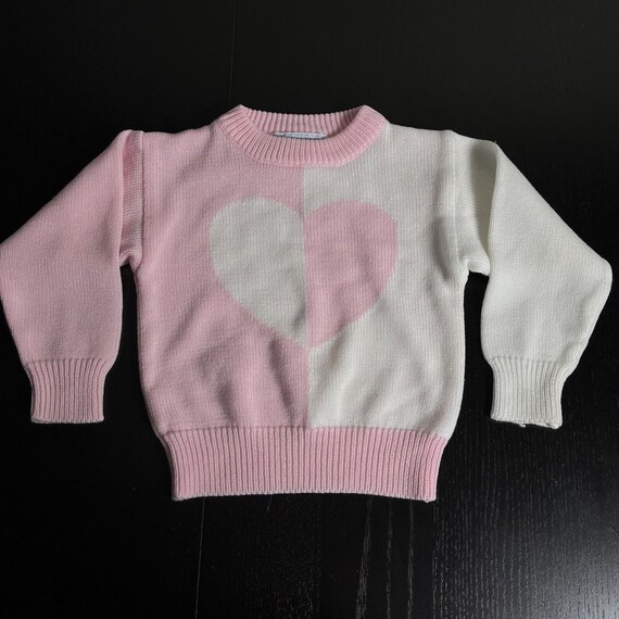 Vintage 80s Oshkosh Toddler Girl Size 3T Pink Whi… - image 1