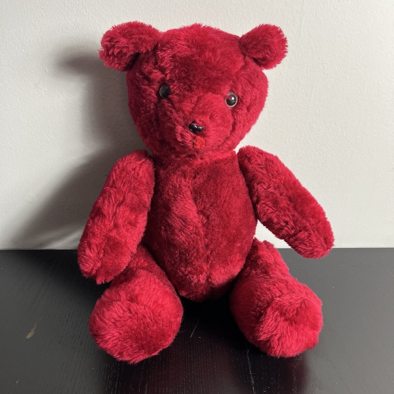 BEAR ベア 赤 red california vintage レア Vintage Red Bear Plush North American Bear Co., Inc (with