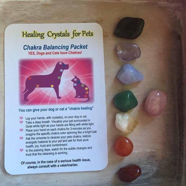 PAQUETE DE EQUILIBRIO DE CHAKRAS para mascotas - Chakras de animales, Chakras de perros, chakras de gatos,
