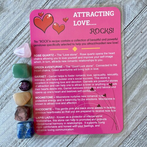 CRYSTALS to ATTRACT LOVE Etsy