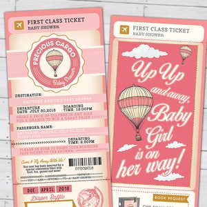 Kostbare Frachtpass und Ticket-Baby-Dusche-Einladung, Coed-Baby-Dusche-Einladung-Reise-Baby-Dusche-Einladung-nur digitale Dateien