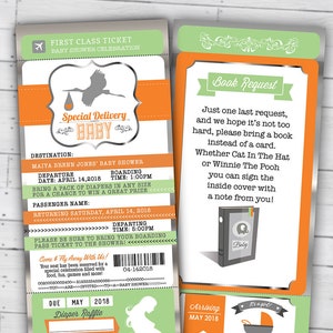 PASSPORT und TICKET-Baby-Dusche-Einladung, Coed-Baby-Dusche-Einladung-Reise-Baby-Dusche-Einladung-Paare-Baby-Dusche, digitale Dateien