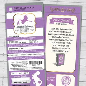 PASSPORT und TICKET-Baby-Dusche-Einladung, Coed-Baby-Dusche-Einladung-Reise-Baby-Dusche-Einladung-Paare-Baby-Dusche, digitale Dateien
