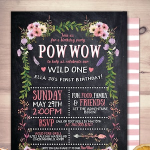 Wild one, TEEPEE Birthday Invitation, invitation, Aztec, arrow, pow wow, BOHO, Tribal, first birthday, 1st birthday, rustic