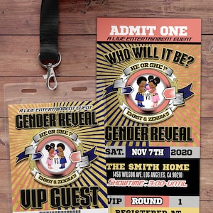 Gender Reveal Party Invitation, Boxing Gender Reveal, Boy or Girl, Gender Reveal Knockout, Invitation, Boxing invitation, Knock out