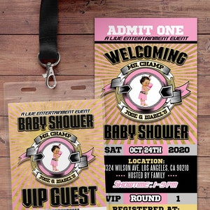 Gender Reveal Party Invitation, Boxing Gender Reveal, Boy or Girl, Gender Reveal Knockout, Invitation, Boxing invitation, Knock out