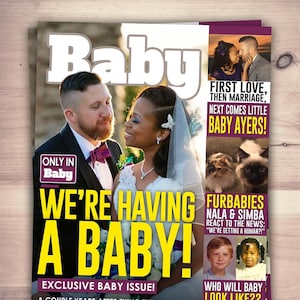 Annonce de grossesse, annonce de naissance, annonce de bébé, annonce de bébé dans un magazine, révélation de grossesse, actualités bébé