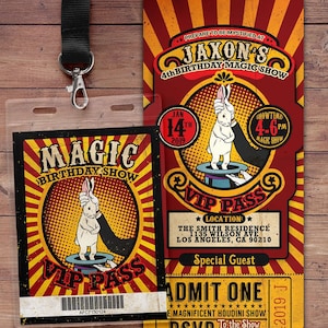 Magic Party Invitation Magic Birthday Invitation Magician Invitation Magic Show Invitation Magic Show Birthday Party Magician Birthday Party
