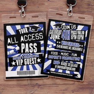 Graduation party invitation, Concert ticket, Rock star theme. Rock star party, Graduation invite, School event invite