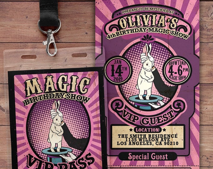 Magic Party Invitation Magic Birthday Invitation Magician Invitation Magic Show Invitation Magic Show Birthday Party Magician Birthday Party