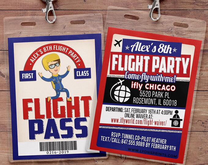 Flying, VIP Pass, flight pass, invitation, birthday invitation, travel birthday party travel party, flying party, airplane, vintage