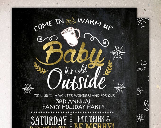 Ugly sweater party, Christmas, Holiday party invitation, Christmas invitation, Christmas party, cookie exchange, invite, white elephant
