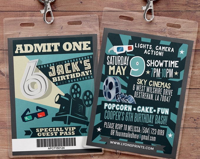 Hollywood Birthday, Sweet 16, VIP PASS, backstage pass, Vip invitation, birthday invitation, pop star, glitter, movie, film, Digital files