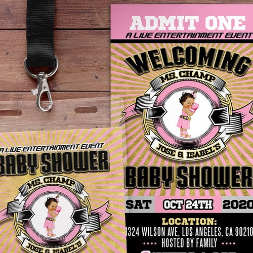 Gender Reveal Party Invitation Boxing Gender Reveal Boy or Etsy