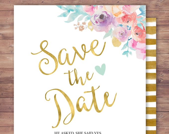 Save the date, BOHO wedding shower Invitation, couples shower, arrows, Tribal, wedding, bridal shower invitation, Happily Ever After