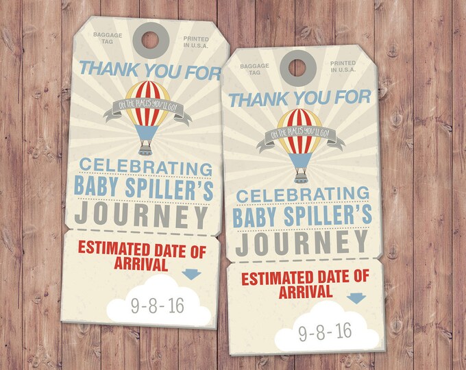 Luggage tag, favor tag ,birthday, travel, party favor, travel shower, vintage, baby shower, printable file, party favor, travel party