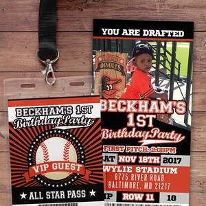 Baseball Ticket Einladung, All Star Birthday, VIP Pass, Baseball Party, Sport Geburtstag, Ticket einladen, Bar Mitzvah, kleiner Schläger, Digital