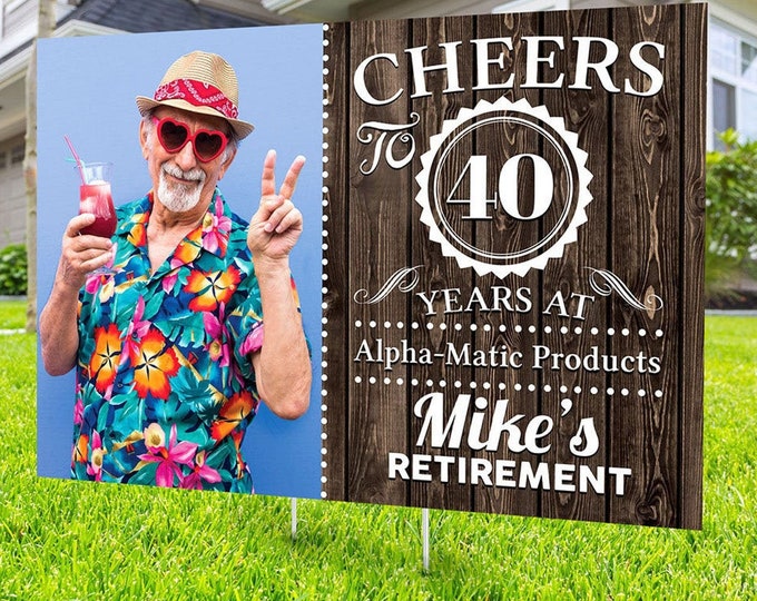 Retirement yard sign design, Digital file only, retirement lawn sign, retirement party gift, quarantine party, retirement party, sign