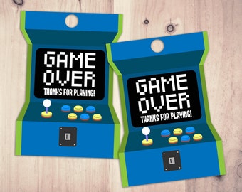 Video Game Tags | Game Truck Party | Video Game Party Favor | Game Truck, VIP , Favor Tags, Digital files, printables