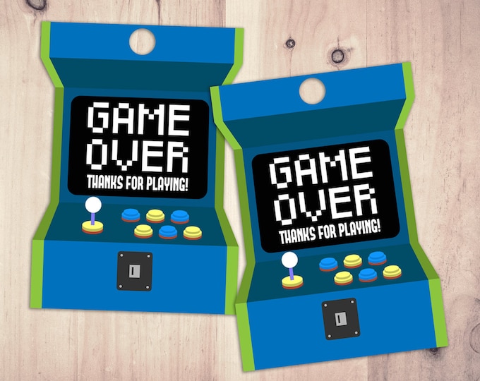 Video Game Tags | Game Truck Party | Video Game Party Favor | Game Truck, VIP , Favor Tags, Digital files, printables