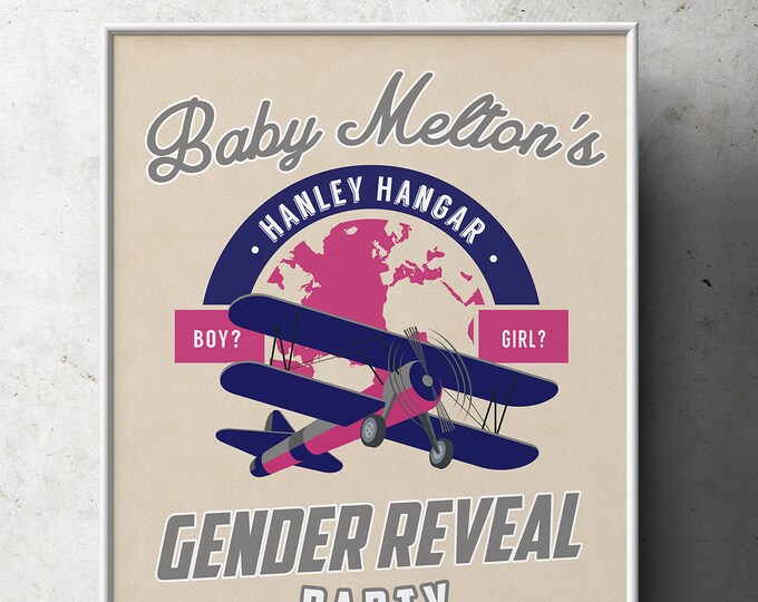 Party signs, Vintage Airplane, Baby shower, gender reveal, precious cargo sign, baby shower decor, welcome sign, digital file