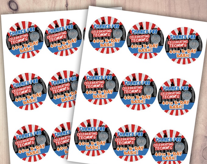 Digital file, sticker, label, Hip Hop, Fresh Prince, disco ball, birthday favor,, pop star, Graffiti, birthday, DJ, 90s party, 80s party