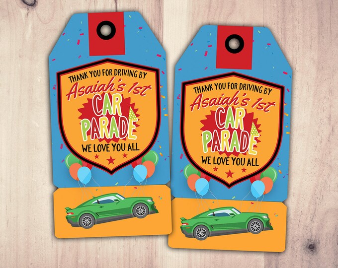 Drive By Birthday Party Favor Gift Tag Quarantine Birthday Party Favor Tag Quarantine Social Distancing Party, favor tags, printable file