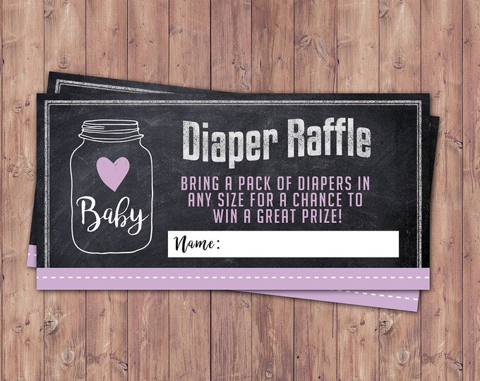 Diaper raffle, shower game, rustic, BOHO, BabyQ chalkboard couples co-ed Baby Shower BBQ  - babyq - boy girl- , baby girl shower