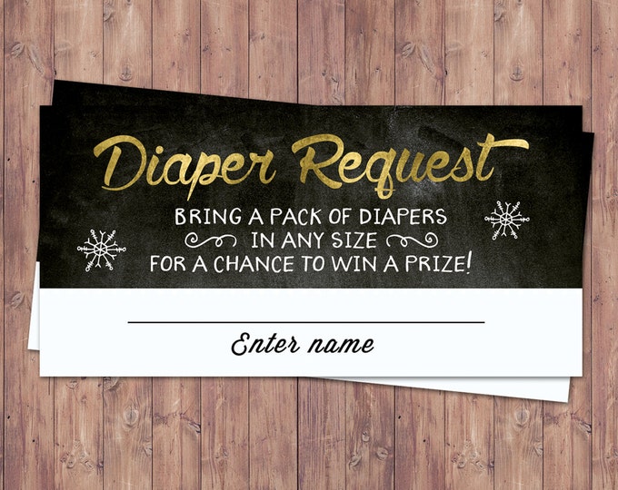 Winter baby shower, diaper raffle, Retro chalkboard Baby it's cold outside snowflake gender neutral couple baby shower, snowflake, hot cocoa