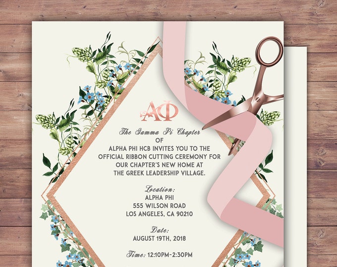 Grand Opening Invitation, Open House, Ribbon Cutting, Grand Opening, Grand Opening Party, Grand Opening celebration, Floral, Printable file