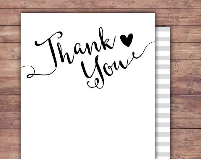 Happily ever after, thank you card, BOHO wedding shower, couples shower, arrows, Tribal, wedding, bridal shower, Thanks, stationary