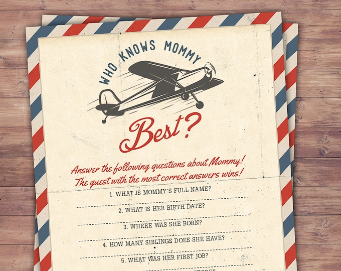 Precious Cargo, Baby Shower game, travel Baby Shower, vintage airplane, airplane party game, baby shower printable