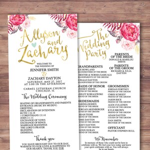 naturale, boho, programma di matrimonio stampabile, programma di matrimonio elegante, cerimonia di matrimonio, programma di matrimonio moderno, ordine di cerimonia, rustico