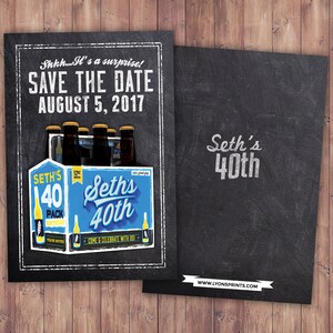 ANY AGE, save the date, Cheers and Beers, beer, 21st, 30th, 40th, 50th, 60th, 70th, Surprise Birthday Party,cheers