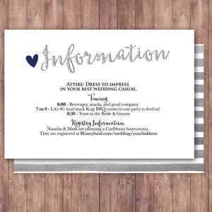 Heureusement pour toujours Carte d'information, carte d'enregistrement, douche de mariage BOHO, douche de couples, flèches, Tribal, mariage, douche nuptiale